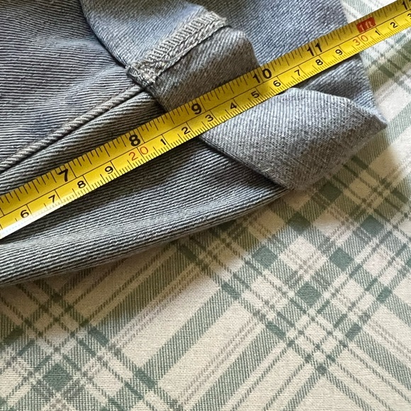 NWT Vintage Wash Denim Longline Turn Up Boyfriend Shorts Size 8 (UK size 12) - Picture 11 of 11